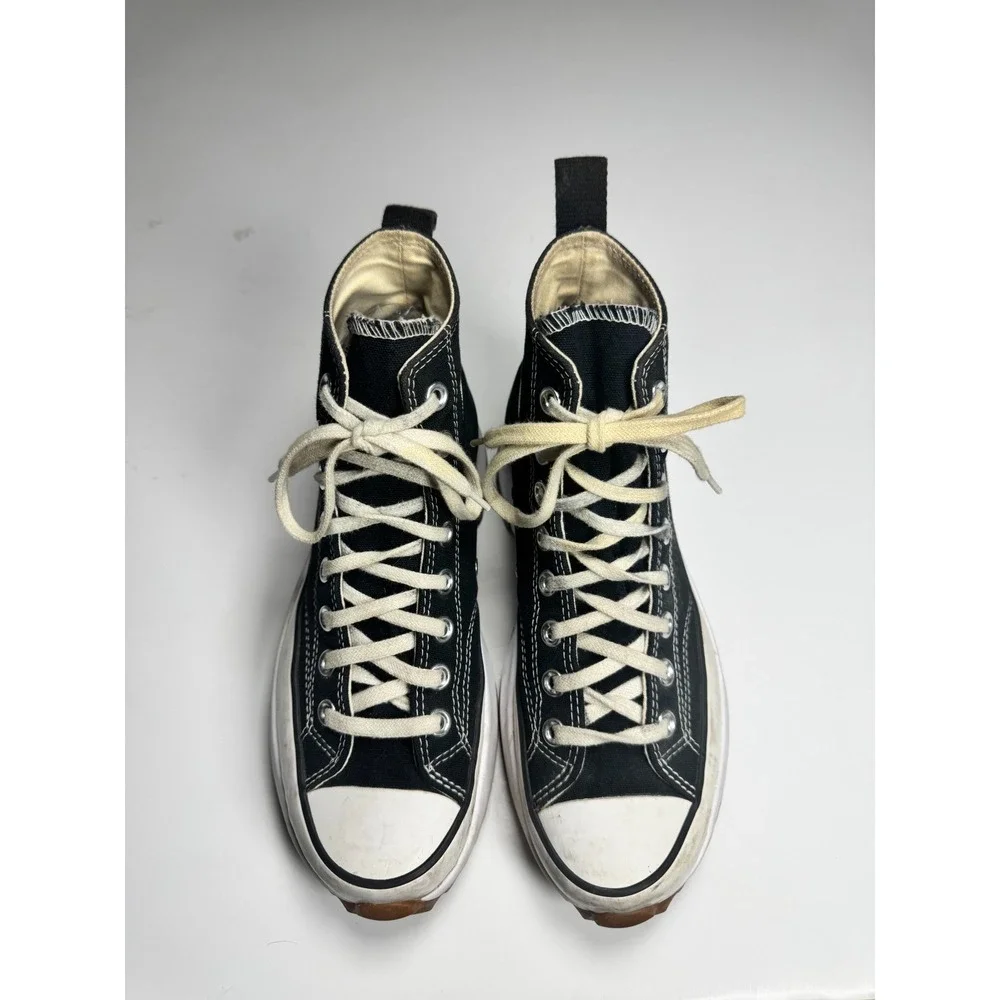 Converse Run Star Hike Hi 166800C Sneakers Unisex M7/W8.5 Black High Top Shoes